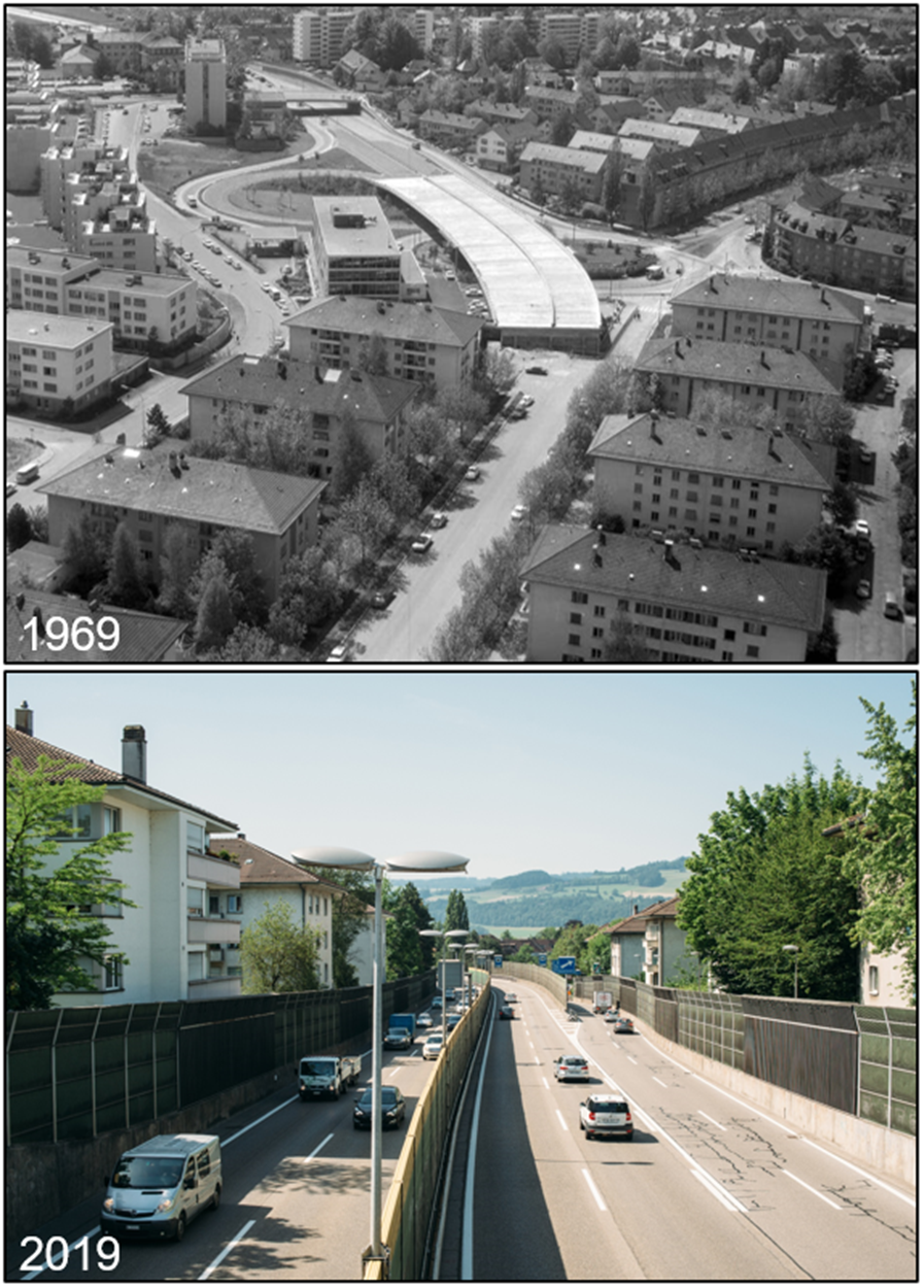 Bern_Ostring_1969_vs_2019